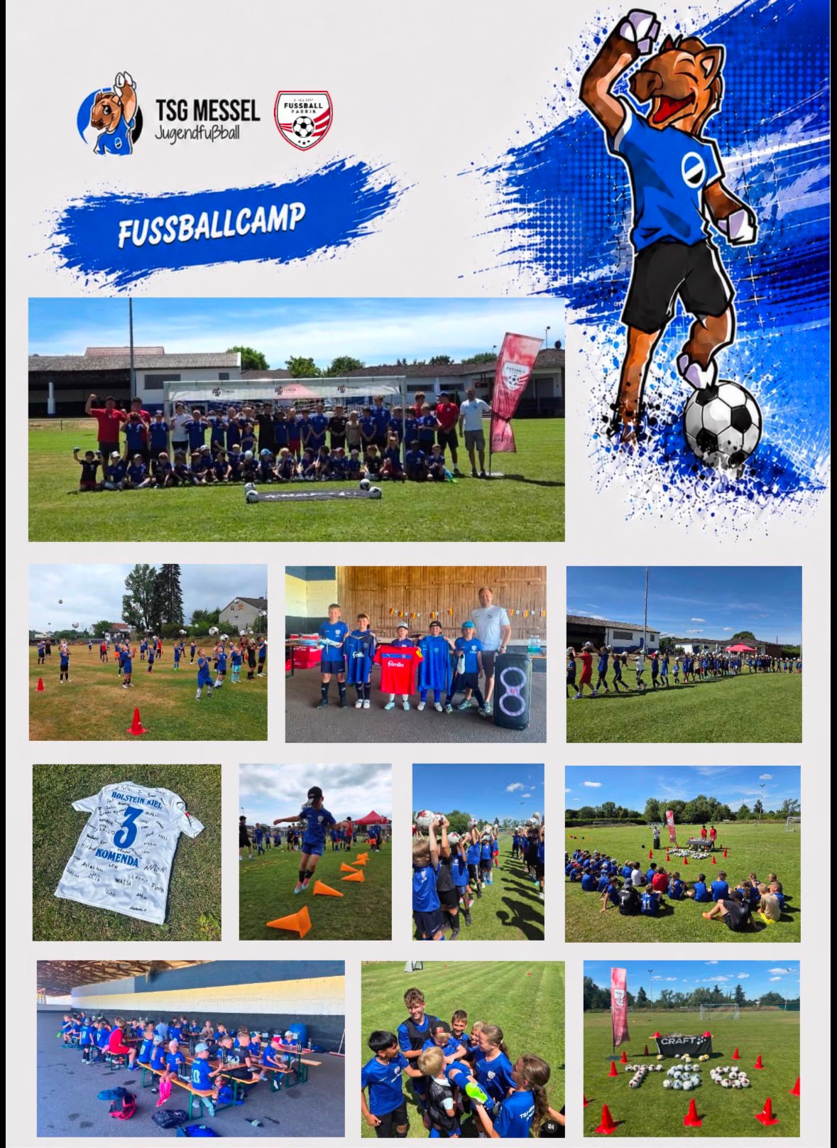 ⚽ Erfolgreiche Premiere des Fußballcamps der TSG Messel! 💙🤍🖤
